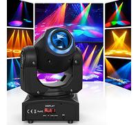UKing 50W LED Moving Head, RGBW Stage Light DMX 512 with LED Ring Rainbow Lighting Effect 10/12 CH for Halloween Christmas DJ Club Disco Bar Stage Party Lighting