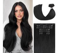Ukira High Quality Clip in Human Hair Extensions 100% Remy Human Hair As Soft and Smooth as Your Own Hair, No Tangles and No Shedding