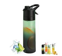Ukisisi Mist Spray Water Bottle, Spray Water Bottles for Drinking, Spray Mist Water Bottle, Drinking Water Bottle with Spray Mist, 2-in-1 Water Bottle with Mist Hydration-black