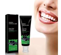 Ukisisi Yanjiayi Bamboo Charcoal Deep Toothpaste, Bamboo Toothpaste, Activated Charcoal Deep Clean Toothpaste, Carbon Bamboo Charcoal Deep Toothpaste Activated-100g