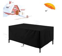 UKIXOM Garden Furniture Covers, Patio Table Cover, 130x70x40cm/LxWxH Rectangular Heavy Duty 600D Oxford Fabric Outdoor Sofa Cover Windproof Sunproof for outside Table and Chair Set