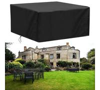 UKIXOM Outdoor Furniture Covers, 70x70x90cm/LxWxH Waterproof Patio Furniture Covers, Rectangular Heavy Duty 420D Outdoor Sectional Sofa Couch Set Cover, Patio Dining Table Covers