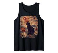 Ukiyo-e Art Cat Vangogh Cherry Blossom Japanese Vintage Tank Top