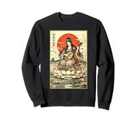 Ukiyo-e Benzaiten Japanese Mythology Buddhist Goddess Sweatshirt