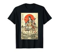 Ukiyo-e Benzaiten Japanese Mythology Buddhist Goddess T-Shirt