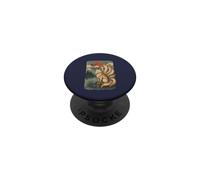 Ukiyo-E Japanese Kitsune Nine-tailed Fox PopSockets Adhesive PopGrip
