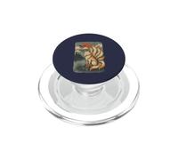 Ukiyo-E Japanese Kitsune Nine-tailed Fox PopSockets PopGrip for MagSafe