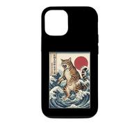 Ukiyo-e Kaiju Cat Giant Wave Art Japanese Monster Feline Case for iPhone 12/12 Pro