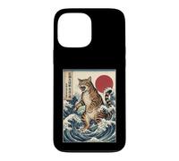 Ukiyo-e Kaiju Cat Giant Wave Art Japanese Monster Feline Case for iPhone 13 Pro Max