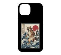 Ukiyo-e Kaiju Cat Giant Wave Art Japanese Monster Feline Case for iPhone 14
