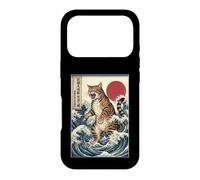 Ukiyo-e Kaiju Cat Giant Wave Art Japanese Monster Feline Case for iPhone 17 Pro
