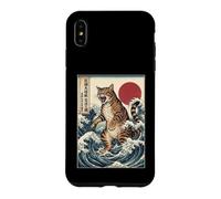 Ukiyo-e Kaiju Cat Giant Wave Art Japanese Monster Feline Case for iPhone XS Max
