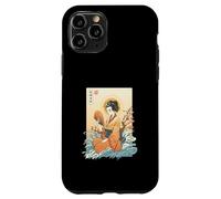 Ukiyo-e Kimono Fan Cherry Blossom Waves Japanese Art Case for iPhone 11 Pro