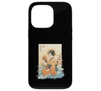 Ukiyo-e Kimono Fan Cherry Blossom Waves Japanese Art Case for iPhone 13 Pro