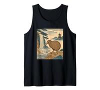 Ukiyo e Kiwi Waterfall Japan Tank Top