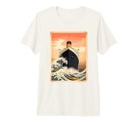 Ukiyo-e Ocean Liner Great Wave RMS Titanic Vintage Art Premium T-Shirt