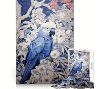 Ukiyo E Parrot 1000 Piece Jigsaw Puzzles Mental Dexterity Gentle Engagement Flawless Fit (38x26cm)