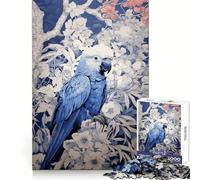 Ukiyo E Parrot 1000 Pieces Jigsaws Adults Puzzles Gifts Cognitive Skill Restful Activity Exact Cut Festive Gift (50x75cm)