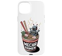 Ukiyo-E Ramen Japanese Retro 90s Mecha Warrior Meka Roboto Case for iPhone 15 Plus