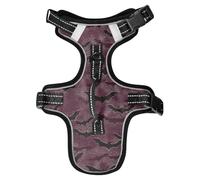 Ukiyo-e-Style Japanese Bat Burgundy Black Reflective Dog Safety Vest for Hound Walking Essentials Dog Vests for Large Dogs Chaleco para perro