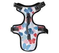 Ukiyo-e-Style Japanese Butterfly Periwinkle Reflective Dog Vests for Large for Hound Walking Stretchy Animal Vest for Dogs chalecos para Perros