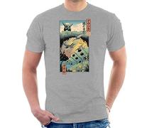 Ukiyo E Wind Valley Nausicaa of The Valley of The Wind Men's T-Shirt Heather Grey