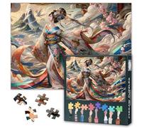 Ukiyoe Jigsaw Puzzles Graceful Japanese Women Dancing Puzzle for Adults 1000 Pieces, Difficult Impossible Challenges Jigsaw Puzzles for Adults, 19.5 x 27.5 Inch