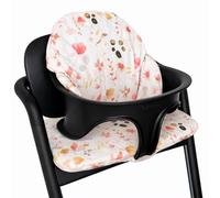 Ukje Pack of 3 Cushions Compatible with Cybex Lemo, Thick, Breathable Cotton Fabric, 100% Oeko-Tex Cotton, Waterproof Lining, Handmade in EU (Flowers)