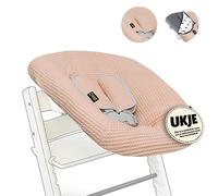 Ukje Protective Cover Compatible with Newborn Stokke with Strap Pads | High Chair Accessories| Fabric Cover for Infant and Toddler High Chairs | Handcrafted in Europe | Many Colors & Patterns