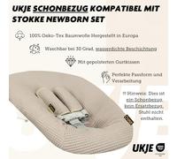 Ukje Protective Cover Compatible with Newborn Stokke with Strap Pads | High Chair Accessories| Fabric Cover for Infant and Toddler High Chairs | Handcrafted in Europe | Many Colors & Patterns
