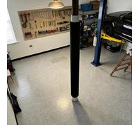 Ukkajovlex Basement Round Pole Foam Padding,Basketball Pole Pad 0.6-1.82m High 3-25cm Dia PU Foam Padding With Nylon Strap For Outdoor Indoor Courts, Gyms, Parking Lots(Black H-0.6m/2',Dia 10cm/4")