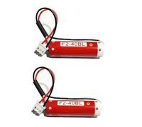Ukkipower 3.6V 1800mAh 2 Pcs Replacement Battery For ER6C AA PLC Mitsubishi FX FX2N-48MT FX2N-128MR F2-40BL PLC Battery