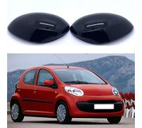 Uklal 1 pair Door Wing Mirror Cover Caps Rear View, For Citroen C1 2005-2014 Replacement Rearview Side Mirror Covers Protector Accessories Trims