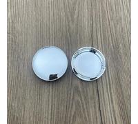 Uklal 4pcs Car ABS Hub Caps, For OD 58 mm, ID 54 mm Wheel Cap Kit Center Cover Waterproof DustProof Wear Resistant Anti Rust Auto Accessories,B/Silver