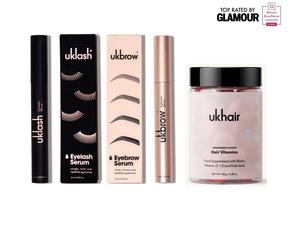 UKLASH Eyelash EyeBrow Hair Growth Vitamin Trio - Trio Bundle