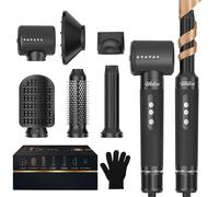 UKLISS Hair Styler 7 in 1, Magic Styler with Hair Dryer Brush, Air Auto-Wrap Curlers, Concentrator, Diffuser, Hot Air Brush, Blow Dry Hair Massage Brush for Hair Styling, Best Gifts Set for Women