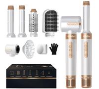 UKLISS Magic Styler 7 in 1 Hot Air Brush - Hair Styler with Round Brush, Straightener, Dryer for Wavy, Straight & Volumized Hair