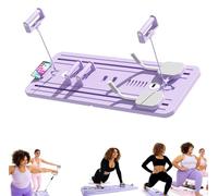 UKLULUAMZ Foldable Pilates Reformer Board Set by Lhanel - Purpose Sliding Equipment for Home Workouts, Includes Timer (Purple)