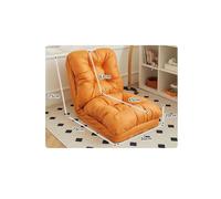 UKLULUAMZ Pet Couch Recliner, Foldable Floor Sofa Human Dog Bed, 5 Gear Adjustment Adult Size Dog Bed for Humans, Bedroom Lounge Chair Lazy Chair (Orange 60cm)