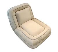 UKLULUAMZ Pet Dog Bed for Humans Adults Adjustable Chair Lazy Sofa Living Room Bed Removable Bean Bag for People and Pet Relaxing Sofa, Couch Recliner (Blanco)