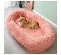 UKLULUAMZ Pet Giant Dog Bed for Humans, Adult Dog Bed for Humans, Human Size Dog Bed, Luxury Dog Bed Waterproof Washable Giant BeanBag Dog Bed (Pink 190cm)