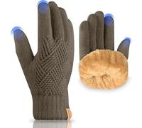 UKNOWSIA Winter Gloves Warm Fleece Lining TouchScreen Knit Themral Gloves - Women Men