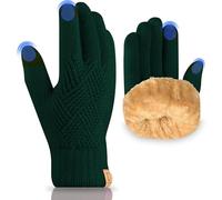 UKNOWSIA Winter Gloves Warm Fleece Lining TouchScreen Knit Themral Gloves - Women Men