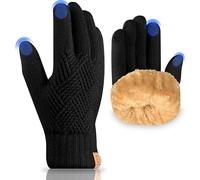 UKNOWSIA Winter Gloves Warm Fleece Lining TouchScreen Knit Themral Gloves - Women Men