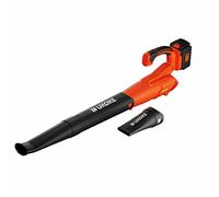 Ukoke Powerful 40V Brushless Cordless Blower (130 MPH / 550 CFM),for Blowing Snow Debris, Leaves, and Dust 2.0Ah Battery and Charger Included, Orange