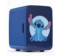 Ukonic Disney Stitch 10L Mini Fridge, Holds 15 Cans, AC/DC, Portable Cooler for Snacks and Drinks, Bedroom, Office, Dorm, Great Gift for Fans