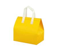 UKPackEase - Large 21l Insulated Thermal Bags - Yellow 3-Layer Aluminium Foil Take-Out Bag, Waterproof, Self-Sealing Closure - Fresh-Keeping Takeaway Bag for Food Delivery (37×18×32cm, Pack of 20)