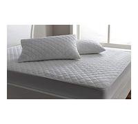 UKPL Anti-Allergenic Poly-Cotton Quilted Mattress Protector Mattress Topper Fitted Cover Double