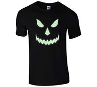 UKPrintwear Halloween Scary T-Shirt - Pumpkin Glow in The Dark (4XL)