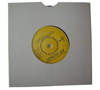 UKPS 1000 SMALL WHITE CARD 7" 45rpm RECORD VINYL MASTERBAG SLEEVES COVERS PROTECTORS WITH LARGE CENTRE HOLE - SIZE 182 x 182mm AND THUMB/FINGER CUT OUT - MASTERBAGS MATT FINISH - PROTECTIVE PACKAGING